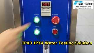 Aparelho de teste de chuva IEC60529 IPX3 e IPX4 com um bico de pulverização portátil
