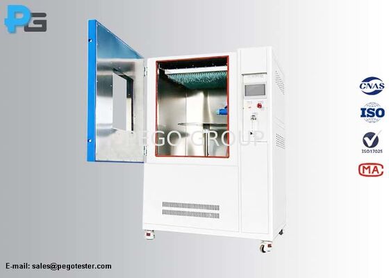 Câmara de Teste de Chuva Vertical IEC60529 com Aço Inoxidável SUS304 e Controle por Tela Sensível ao Toque PLC para Testes IPX1 IPX2