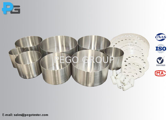 Panelas padronizadas em aço inoxidável, conformes com a EN 60350-2, para medição de energia com design cilíndrico