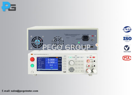 Testador Automático Programável de Segurança com Equipamento 4 em 1, Display TFT de 7 polegadas e Interfaces PLC para Testes Elétricos Abrangentes